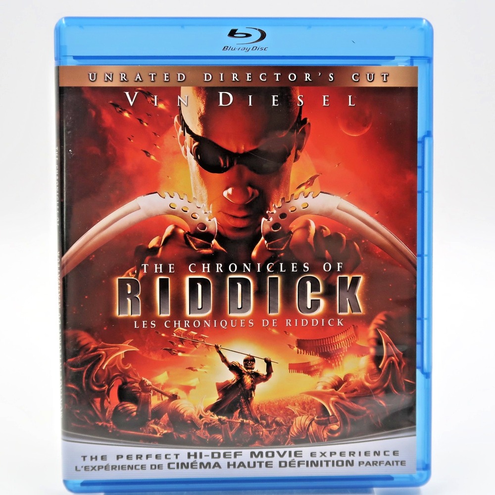 The Chronicles of Riddick Blu-ray 2004 Vin Diesel Unrated Directors Cut Sci-Fi